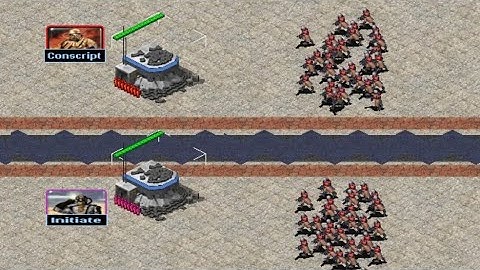 Bunker Battle - Conscripts vs Initiates - Red Alert 2
