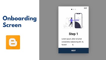 How To Add An Onboarding Screen To Your Blogger Website - Live Blogger
