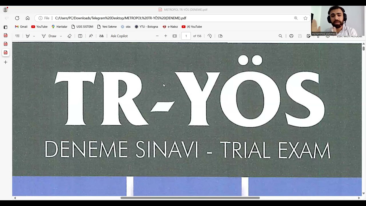 نصائح ومعلومات هامة لكل المقبلين على امتحان TR-YÖS 27/10/2024 كل التوفيق الجزء الاول