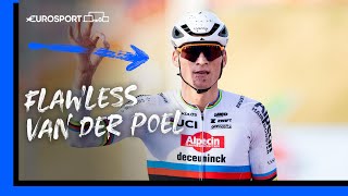 Mathieu van der Poel Final Lap Masterclass 🔥 | UCI Cyclo-cross World Cup Highlights | Eurosport
