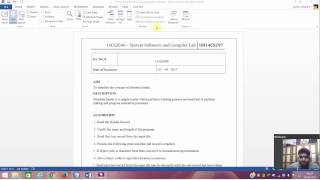 System Software LAb Exp:8 UR14CS297