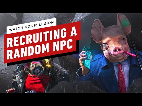 Watch Dogs: Legion - Recruiting a Completely Random NPC to DedSec - Gameplay