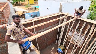 WoW Excellent Roof Formwork!-house slab centering Work For Reinforcement Construction