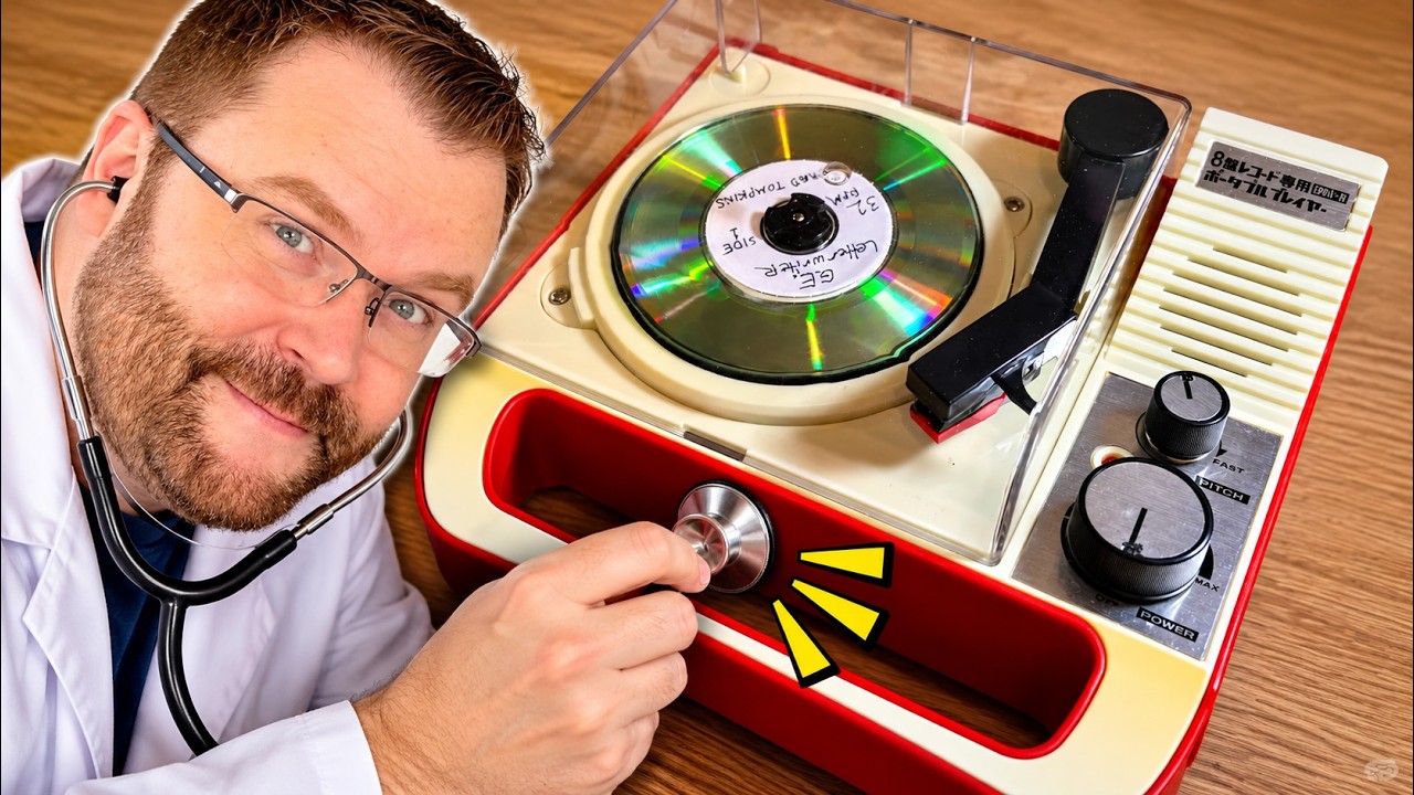This Tiny BANDAI Turntable SHOCKED Me! Teardown of 8BAN Mini
