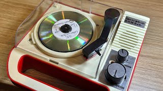 This Tiny BANDAI Turntable SHOCKED Me! Teardown of 8BAN Mini Turntable + 1971 Football Game