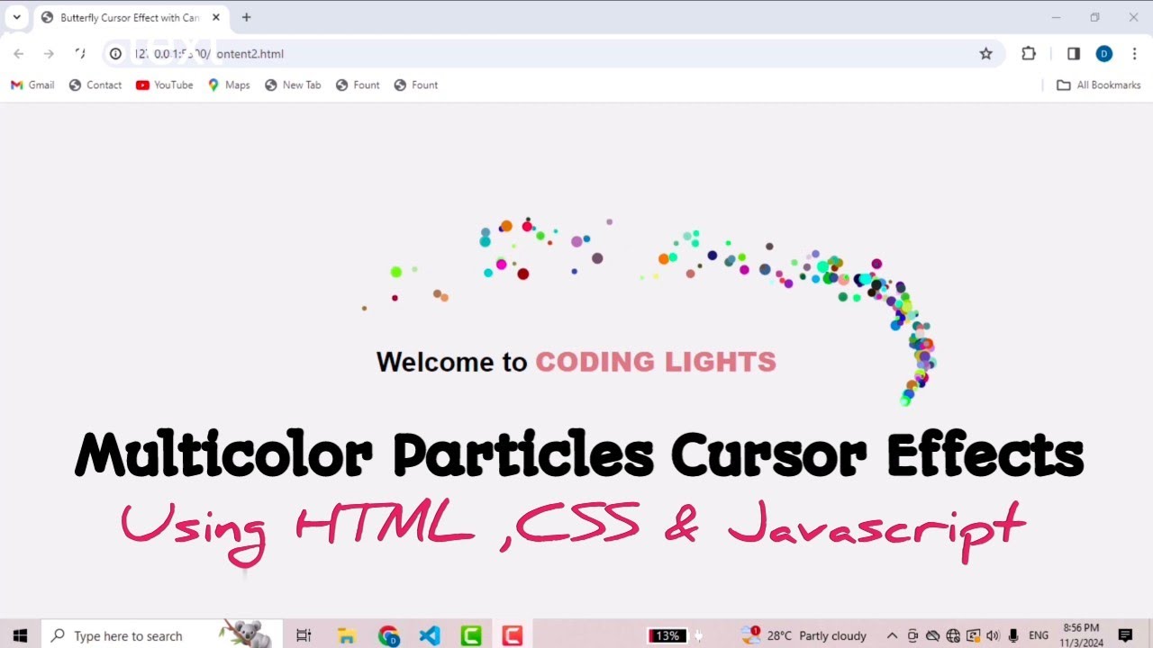 Cursor effect using HTML CSS and JavaScript | Canva - YouTube