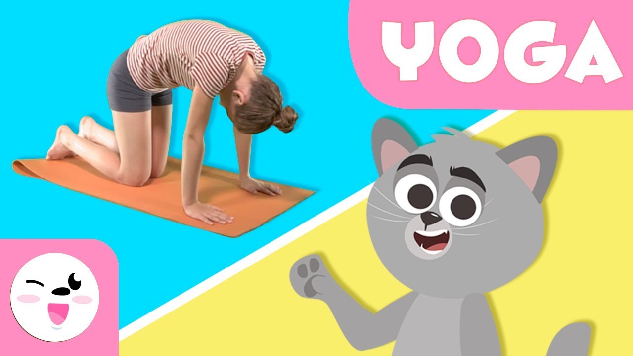 YOGA para niños - La postura del gato - Tutorial para practicar ...