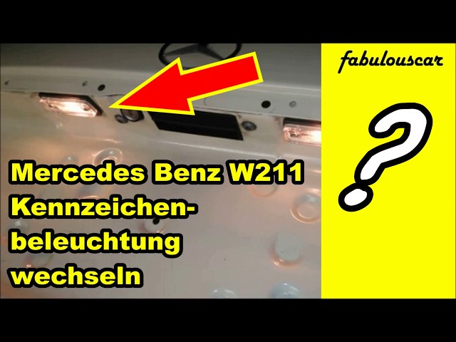 Mercedes Benz W210 Standlicht defekt Birne H6W : Standlicht wechseln