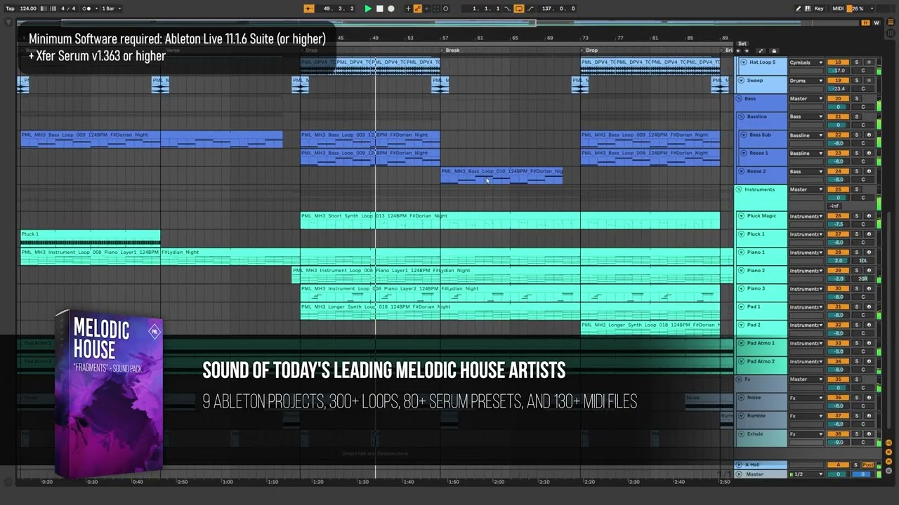 Melodic House like Scorz, malou - love like we’re dying | Ableton & Serum project download available