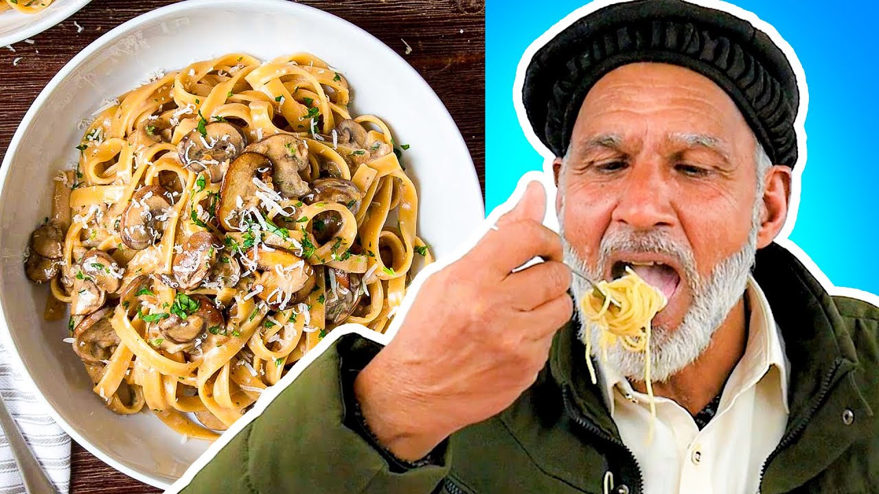 Tribal People Try Mushroom Pasta For The First Time! YouTube