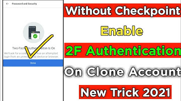 How To Enable 2 Factor On Clone Facebook Account Without Checkpoint 2021 | Two Factor |