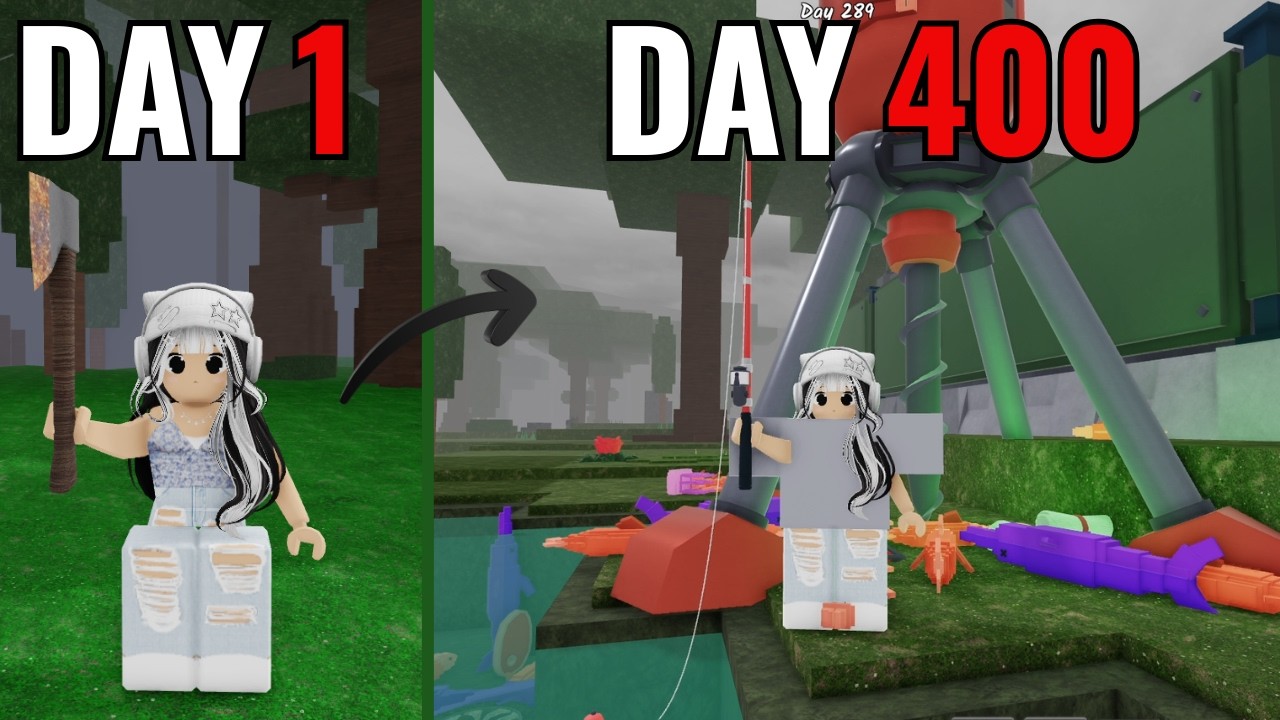 SURVIVING 400 DAYS LIVING AT THE CULTISTS BASE in 99 Nights in the Forest