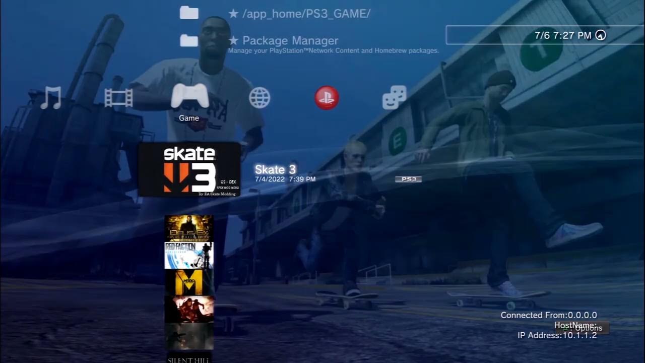 PS3] SKATE 3 - SPRX MOD MENU By EA SKATE Modding (Installed From PKG) 