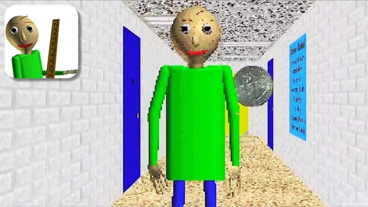 Играю в класического балди-гемплей-[ios Android]#baldi full gameplay ...