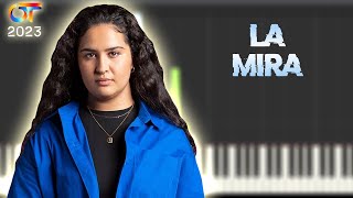 Miniatura del video "Salma - La mirá | Instrumental Piano Tutorial / Partitura / Karaoke / MIDI"