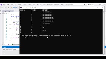A C++ Program that input into 1-D array of 15 values.It fill the array then draw  bar of histogram.