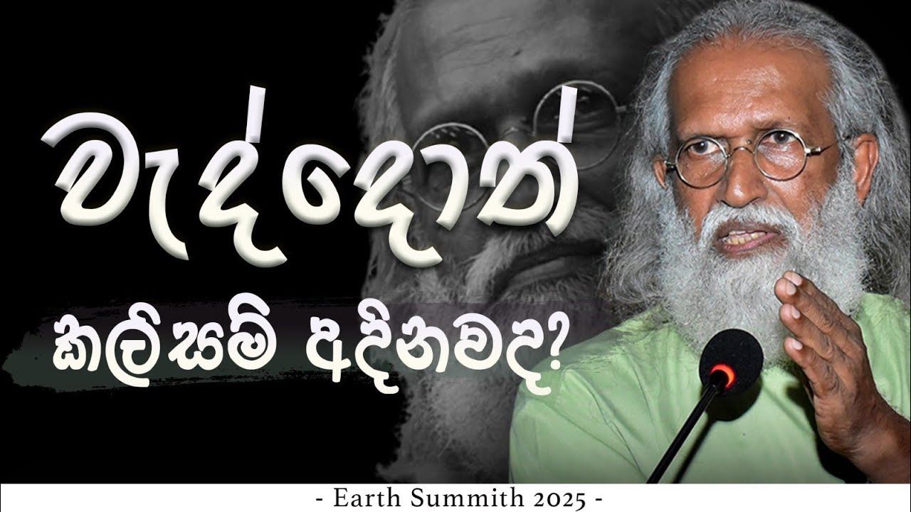 වැද්දොත් කලිසම් අදිනවද? | Prof. Sarath Kotagma  - Earth Summit 2025