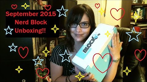 Nerd Block Unboxing September 2015