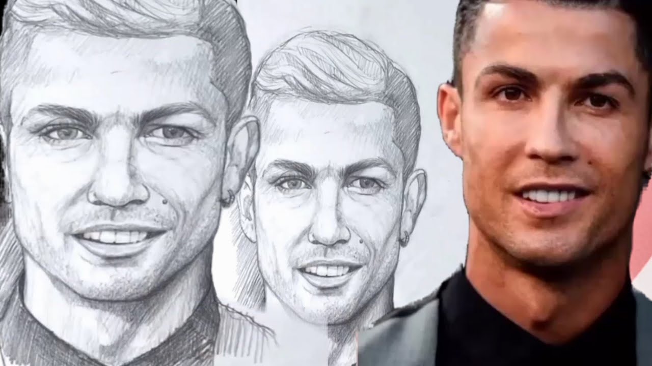 sketsa-wajah-cristiano-ronaldo-youtube