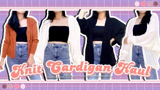 SHOPEE HAUL CARDIGAN RAJUT PREMIUM MULAI DARI 30RIBUAN | BAHAN TEBEL DAN SUPER COMFY ✨😍