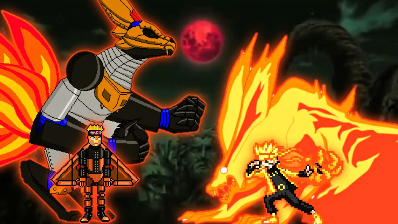 Mecha Naruto OP(new) VS Naruto V2 OP(All Form) in Jump Force Mugen