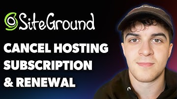 How to Cancel Siteground Hosting Subscription & Renewal (Full 2025 Guide)