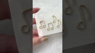 【レジン】レジンとワイヤーで音符作ってみた♪How to make musical note parts using resin and wire! 作り方 #Shorts