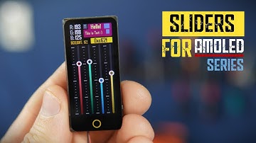 Gradient Sliders for T-Display S3 AMOLED Series (ESP32)