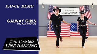 Video voorbeeld van "GALWAY GIRLS - Line Dance Demo & Walk Through"