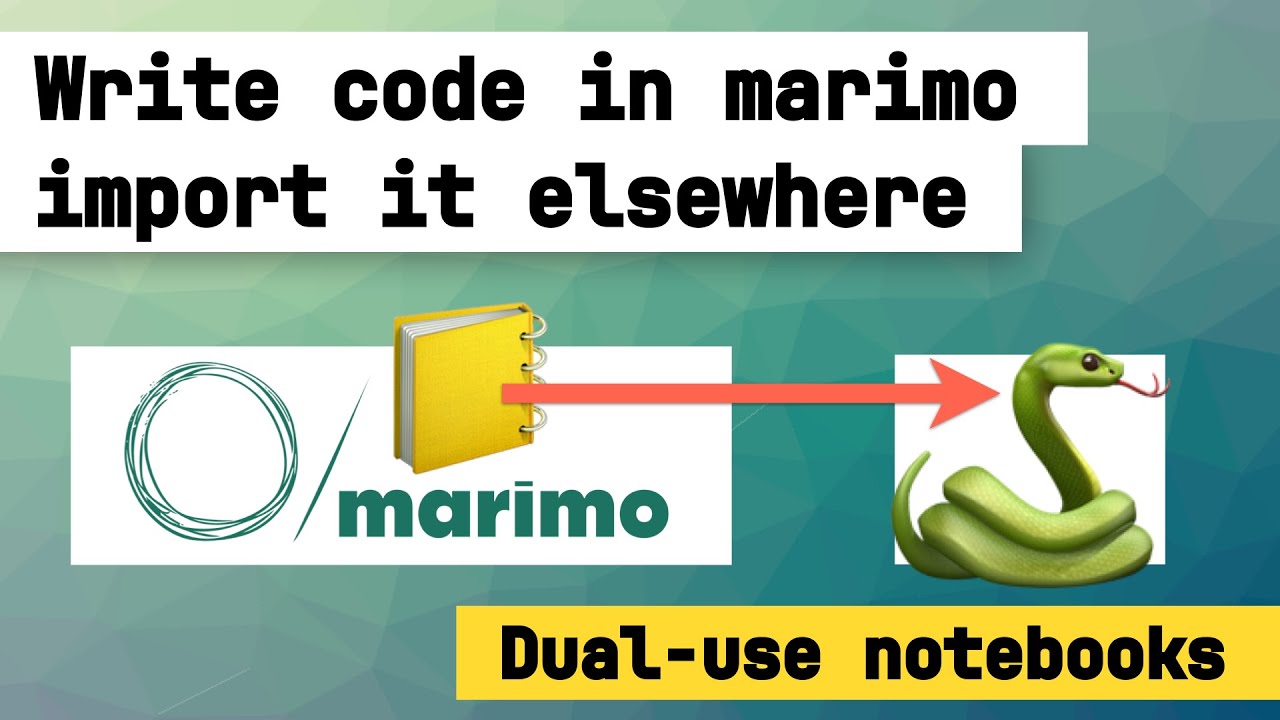 Importing code from marimo notebooks - YouTube