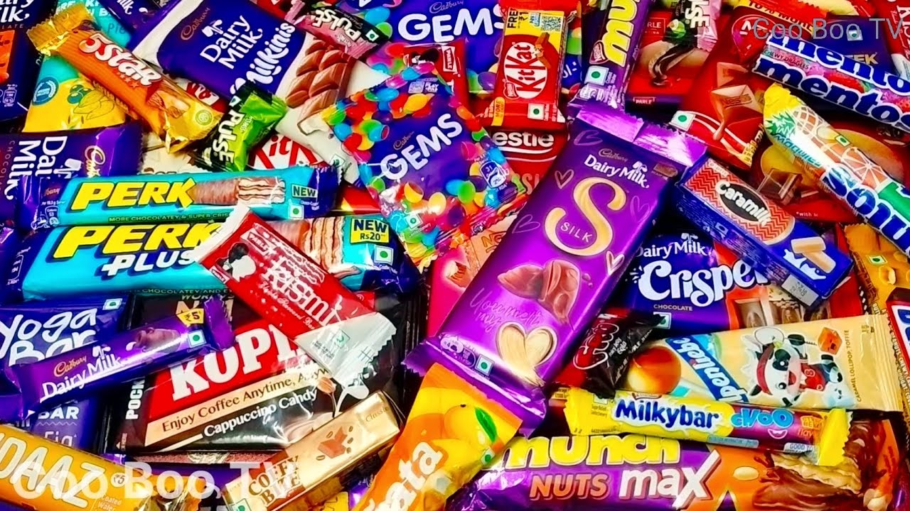 Dairymilk kitkat Munch Snickers Gems Kinderjoy Kismi Perk Nestle Alpenliebe Chocolate unboxing asmr