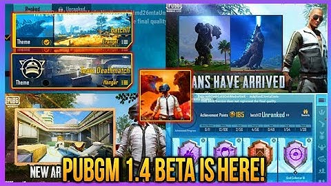 Pubg Mobile 1.4 Beta Is Here | New Interface, Godzilla Vs Kong Modes, Tdm Map | How To Get Code