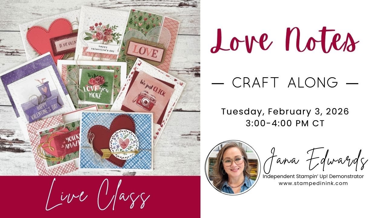 Create 8 Valentine's Cards | February Love Notes Craft Along | Stampin' Up!