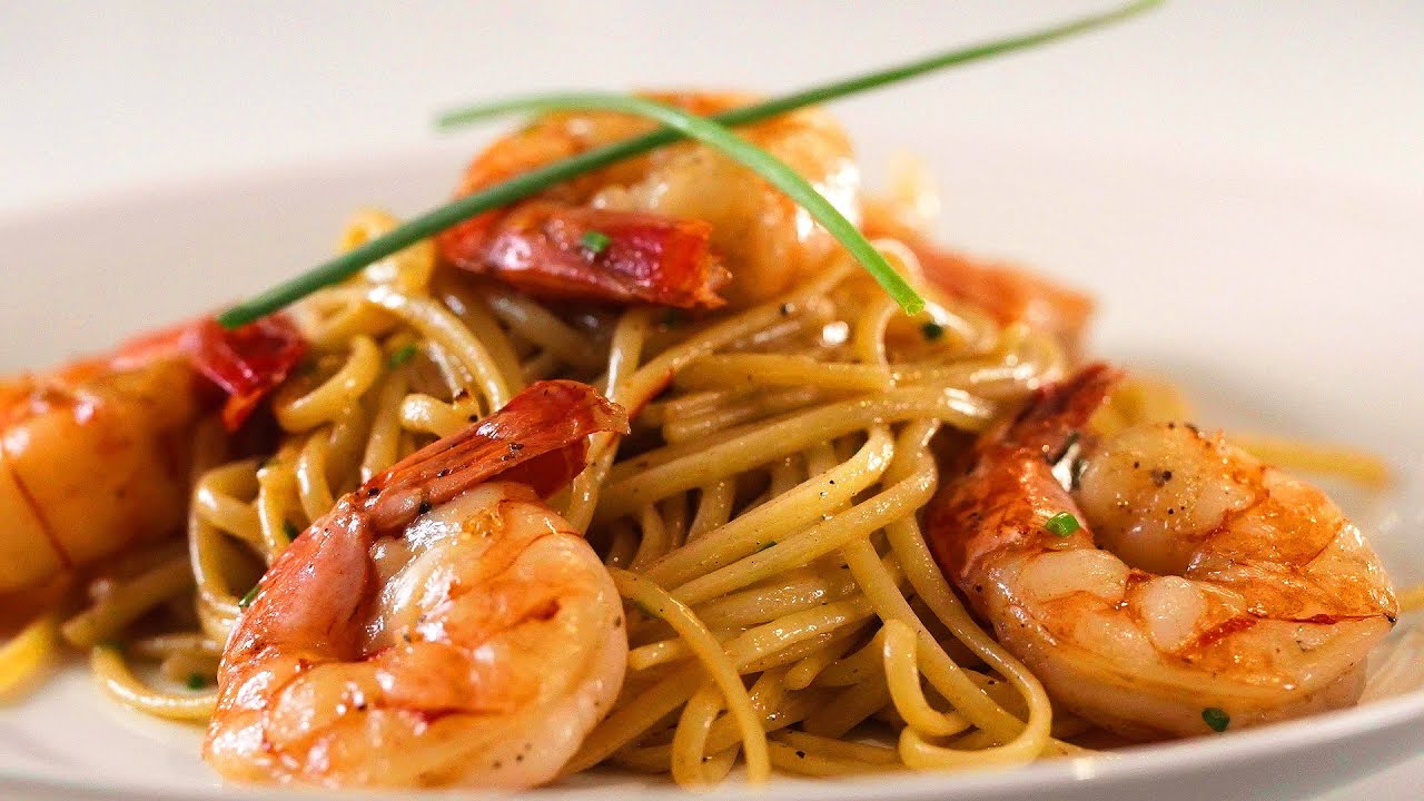 Linguini com Camarão | Prato da Casa