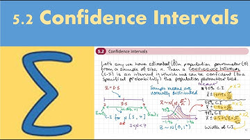 5.2 Confidence intervals (Further Statistics 2 - Chapter 5)