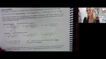 1.3 Infinite limits, limits at infinity