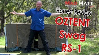 Oztent RS1 Swag Honest opinion  How to setup and pack it away