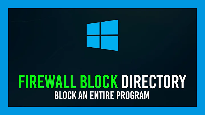 Windows: How to Block an entire folder | Windows Firewall Guide