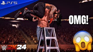WWE 2K24 - John Cena vs. Roman Reigns - Greatest Ladder Match at WrestleMania 39 | PS5™ [4K60]