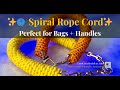 WUNDERBAR Super Einfach Spiralseil Taschengriff Kordel Häkeln