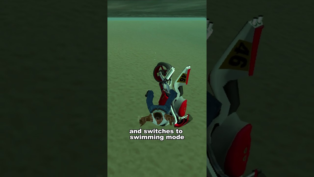 IF YOU FALL INTO THE WATER WITH A MOTORCYCLE IN GTA GAMES