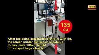 Large screen printing machine/flat surface screen printer-【FineCause】