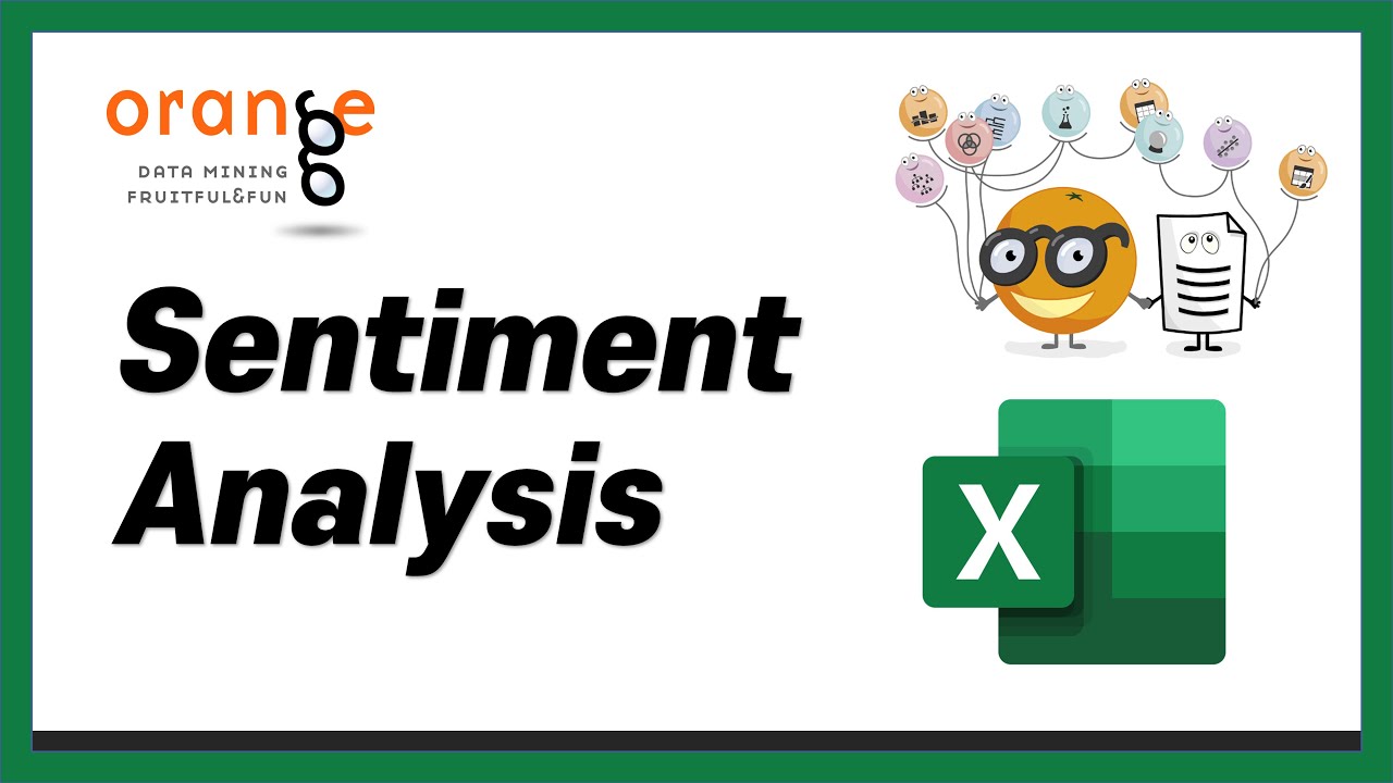 [Excel과 Orange] Sentiment Analysis(감성 분석) - YouTube