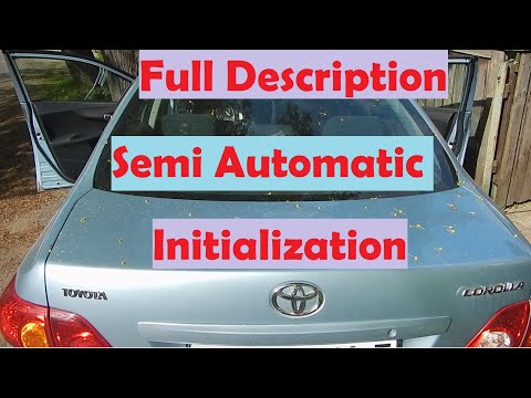 Toyota MMT Semi Automatic Full Description of Proceed of Calibration All Variations Initialization