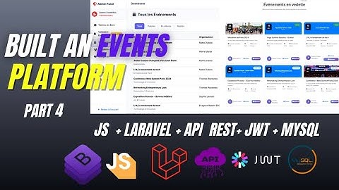 Tutoriel Complet: Créer EventHub avec Laravel, API REST & Javascript Projet Réel | Part 3