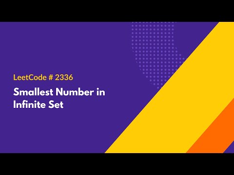 Smallest Number in Infinite Set - LeetCode 2336 - Java Solution
