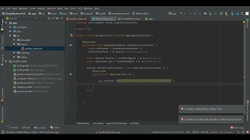 How to resolve Gradle Build error & How to use button in android studio CODE in Description