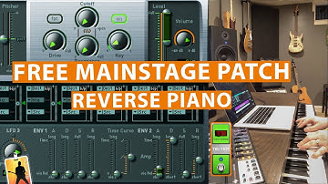 New Free MainStage Patch- Reverse Octaves Piano from SundaySounds.com