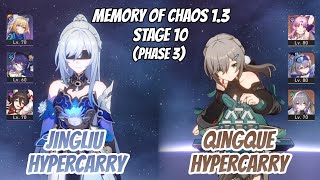 Jingliu Budget Team & Qingque Hypercarry Memory of Chaos Stage 10 (3 Stars) | Honkai Star Rail