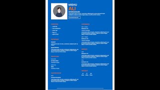 How To Make A Professional Resume Using HTML and CSS #resume